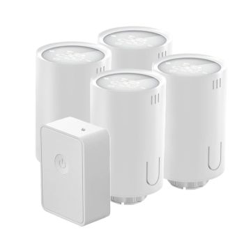 Zestaw 4x inteligentna głowica termostatyczna WiFi Meross MTS150HHK + centrala
