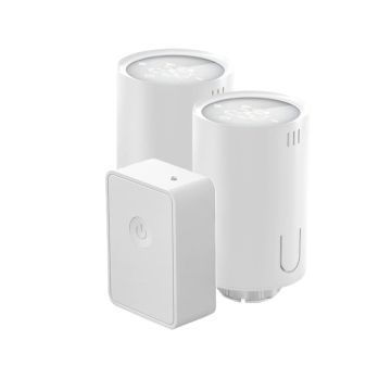 Zestaw 2x inteligentna głowica termostatyczna WiFi Meross MTS150HHK + centrala