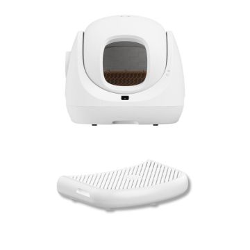 Inteligentna samoczyszcząca kuweta dla kotów Catlink BayMax w zestawie ze schodami do kuwet Catlink BayMax