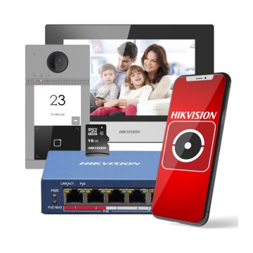 Zestaw wideodomofonowy HikVision – jednorodzinny (DS-KIS604-S(C)(O-STD)/eu)