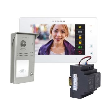 Zestaw wideodomofonowy z serii Vidos Duo: monitor M1021W-2 + stacja bramowa S1101A