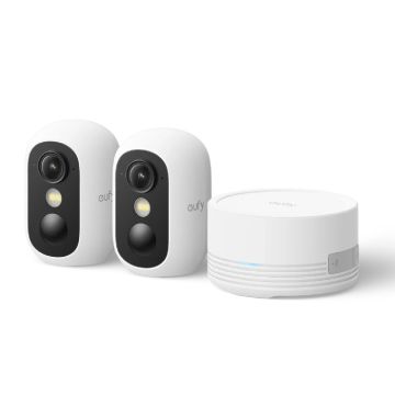 Zestaw 2 kamer eufyCam C35 - Wi-Fi 2,4 GHz, PureColor Vision, aktywne odstraszanie, inteligentne wykrywanie AI