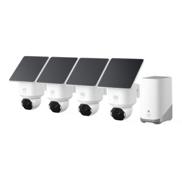Zestaw 4 kamer eufy SoloCam E42 + HomeBase S380 - 4K Ultra HD, 8x zoom, widok 360°, Apple Home, Google Home, Amazon Alexa