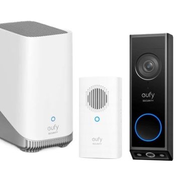 Wideodomofon E340 + dodatkowy dzwonek + HomeBase S380