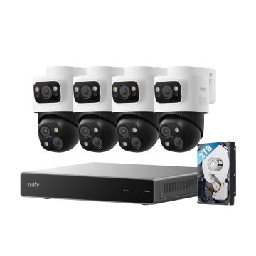 System bezpieczeństwa eufy NVR Security System S4 Max - 4 kamery bullet-PTZ PoE, lokalny agent AI, 360°