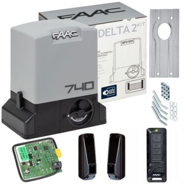 DELTA 2 - 740 zestaw FAAC do bram przesuwnych o maksymalnej wadze 500 kg