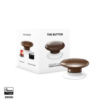 Przycisk FIBARO The Button brązowy (FGPB-101-7)