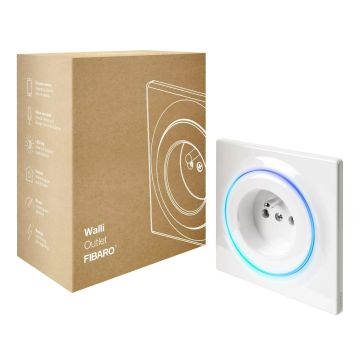 Inteligentne gniazdko FIBARO Walli Outlet Single - FGWOE-011 EU, białe, 10 sztuk