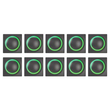 Inteligentny włącznik FIBARO Walli Switch EU - antracyt, 10 szt. (FGWDSEU-221-8)