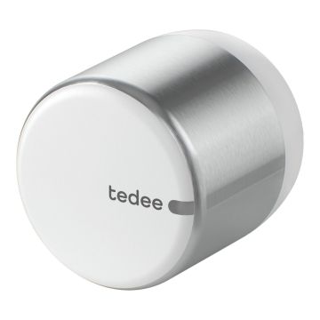 OUTLET Inteligentny zamek Tedee Lock GO2 TLV2.AA-PL - aluminium, srebrny, z białym przyciskiem