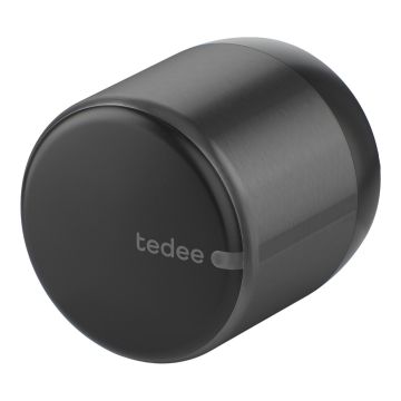 Inteligentny zamek Tedee Lock GO2 TLV2.BA-PL - aluminium, grafitowy, z czarnym przyciskiem