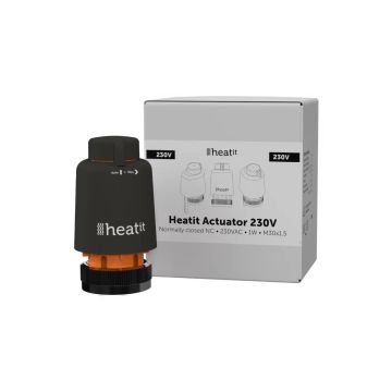 Siłownik termoelektryczny Heatit Actuator 230 V AC do ogrzewania wodnego