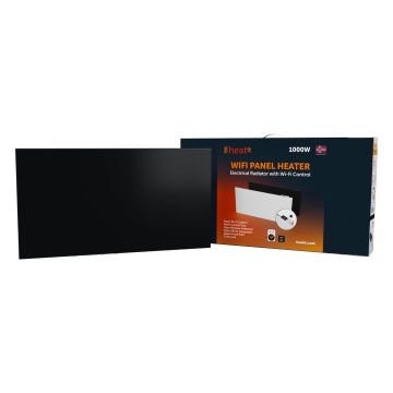 Grzejnik elektryczny Heatit WiFi Panel Heater - WiFi, Bluetooth, 1500 W, czarny