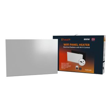 Grzejnik elektryczny Heatit WiFi Panel Heater - WiFi, Bluetooth, 800 W, Amazon Alexa, Google Home, biały