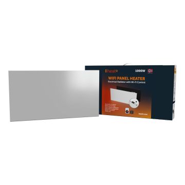 Grzejnik elektryczny Heatit WiFi Panel Heater - WiFi, Bluetooth, 1000 W, Amazon Alexa, Google Home, biały