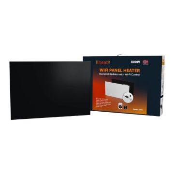 Grzejnik elektryczny Heatit WiFi Panel Heater - WiFi, Bluetooth, 800 W, czarny