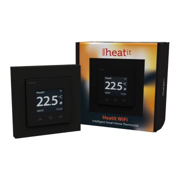 Termostat Heatit WiFi Thermostat - 16 A, 3600 W, do sterowania ogrzewaniem podłogowym, czarny