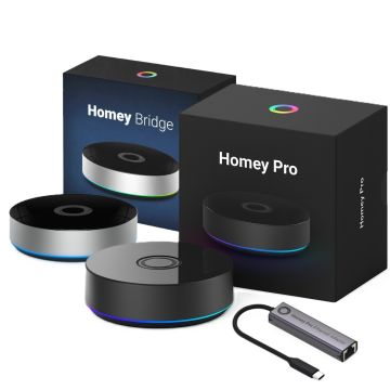 Zestaw inteligentna centrala Homey Pro (2026) + Homey Ethernet Adapter + Homey Bridge
