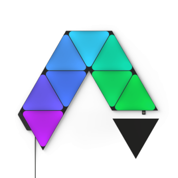 Nanoleaf Shapes Triangles Starter Kit - panele świetlne (9 paneli świetlnych) (czarny)