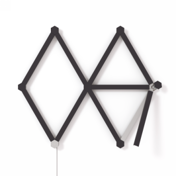 Nanoleaf Lines 60 degrees Skin - nakładka na listwy świetlne 60 stopni (9 sztuk) (czarny mat)