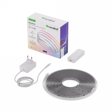 Nanoleaf Essentials Smart Multicolour HD Lightstrip Starter Kit - taśma ledowa 5m, 550 Lm 18W 2700K-6500K, kontroler w zestawie (Matter)