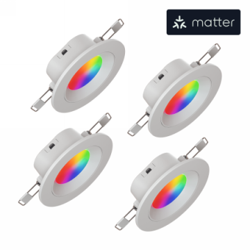 Nanoleaf Essentials Smart Downlight - oświetlenie punktowe 4 sztuki (Matter)