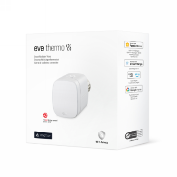 Eve Thermo Matter - inteligentny termostat (kompatybilność: Apple Home, Samsung SmartThings, Alexa, Google Home, Home Assistant)