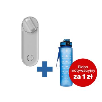 Inteligentny zamek Yale Linus Smart Lock L2 - z wbudowanym Wi-Fi, srebrny + butelka motywacyjna z tritanu