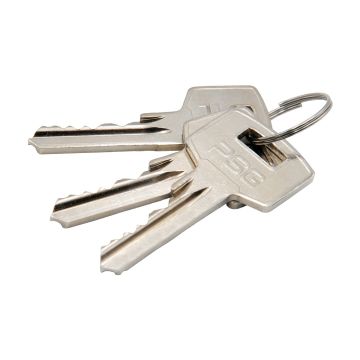 Klucze zapasowe do wkładek PSG w systemie 1 klucza - mosiężne 