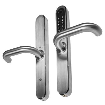 Klamka z kontrolerem dostepu EURA (ELH-30H4) Srebrna