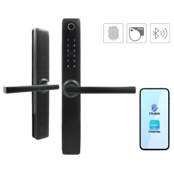 Klamka z kontrolerem dostępu EURA (ELH-20H4) Czarna