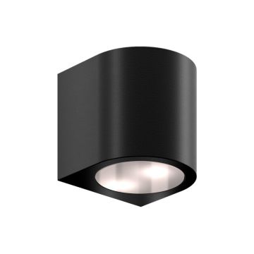 Zewnętrzne oświetlenie ścienne, łukowe Arco Locinox 230 V AC - 75 mm, czarne