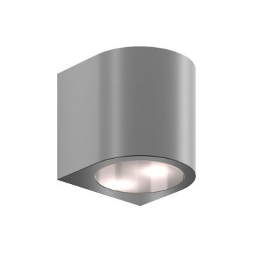 Zewnętrzne oświetlenie ścienne, łukowe Arco Locinox 12/24 V DC – 75 mm, srebrne