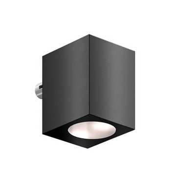 Zewnętrzne oświetlenie ścienne, sześcienne Cube Locinox 230 V AC – 55 mm, czarne