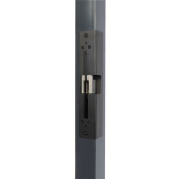  Wbudowany elektrozaczep Intralec-Z Locinox - dla profilu 50 mm, bez płyty oporowej, czarny