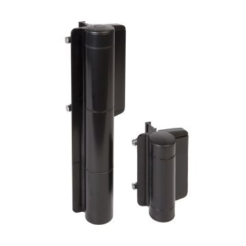 OUTLET Bardzo mocny hydrauliczny samozamykacz i zawias w jednym Mammoth-HD Locinox – kąt 180°, czarny
