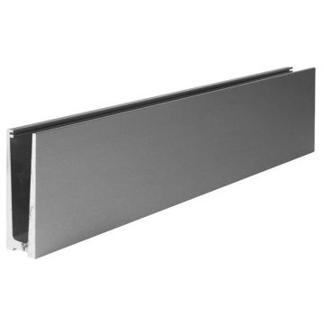 Profil aluminiowy do balustrad całoszklanych 5000 x 120 x 45 mm,  grubość szkła: 12-21,52 mm		
