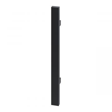 Pochwyt do drzwi jednostronny, prostokątny, mocowanie 90° - 300x500 mm (AISI304, uniwersalny, czarny)