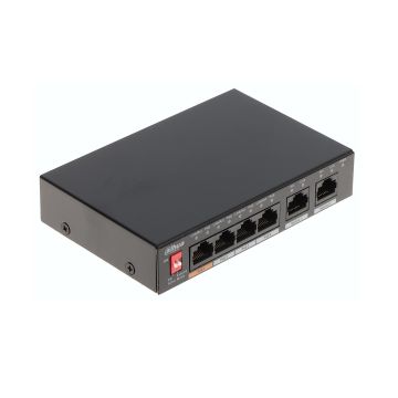 6-portowy przełącznik Fast Ethernet Nice Switch PFS3006-4ET-60-V2 - z 4 portami PoE with 4-Port PoE (60 W)