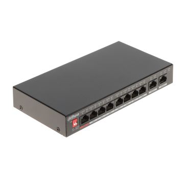 10-portowy przełącznik Fast Ethernet Switch Nice PFS3010-8ET-96-V2 - z 8 portami PoE (96 W)