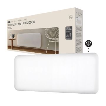 Grzejnik panelowy Mill Invisible WiFi 2000W - biały, 4 generacji