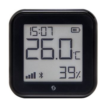 Czujnik temperatury i wilgotności WiFi Shelly H&T Gen3 (czarny)