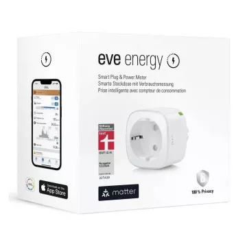 Eve Energy - inteligentne gniazdo elektryczne z funkcją pomiaru zużycia energii (zgodność Matter)