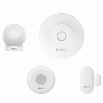 Zestaw alarmowy IMOU: Bramka, Przycisk, Czujnik drzwi, okien, ruchu (ZG2/ZE1/ZD1/ZP1)