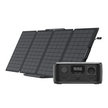 Zestaw: Stacja zasilania EcoFlow River 3 UPS + panel fotowoltaiczny 110W