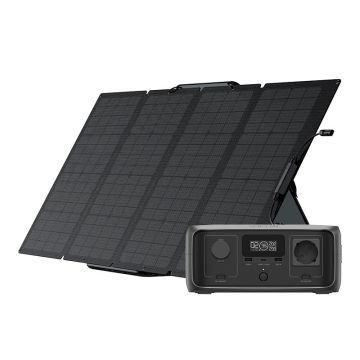 Zestaw: Stacja zasilania EcoFlow River 3 UPS + panel fotowoltaiczny 160W