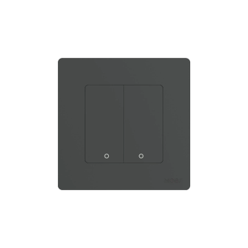 Przełącznik Star Ring 2-kanałowy Moes (ZS-SR-EU2-GY-MS) Szary Tuya Zigbee