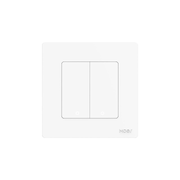 Przełącznik Star Ring 2-kanałowy Moes (ZS-SR-EU2-WH-MS) Biały Tuya Zigbee