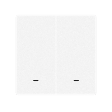 Przycisk bezprzewodowy 2-klawiszowy Moes (ZT-B-EU2-W) Biały Tuya Zigbee