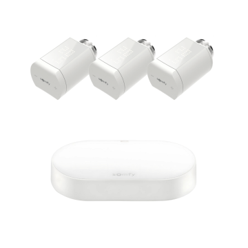 Zestaw inteligentnego ogrzewania Somfy centrala Connectivity Kit + 3x głowica termostatyczna